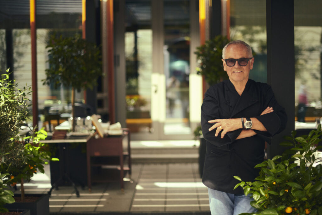 Wolfgang Puck im Spago des Matild Palace