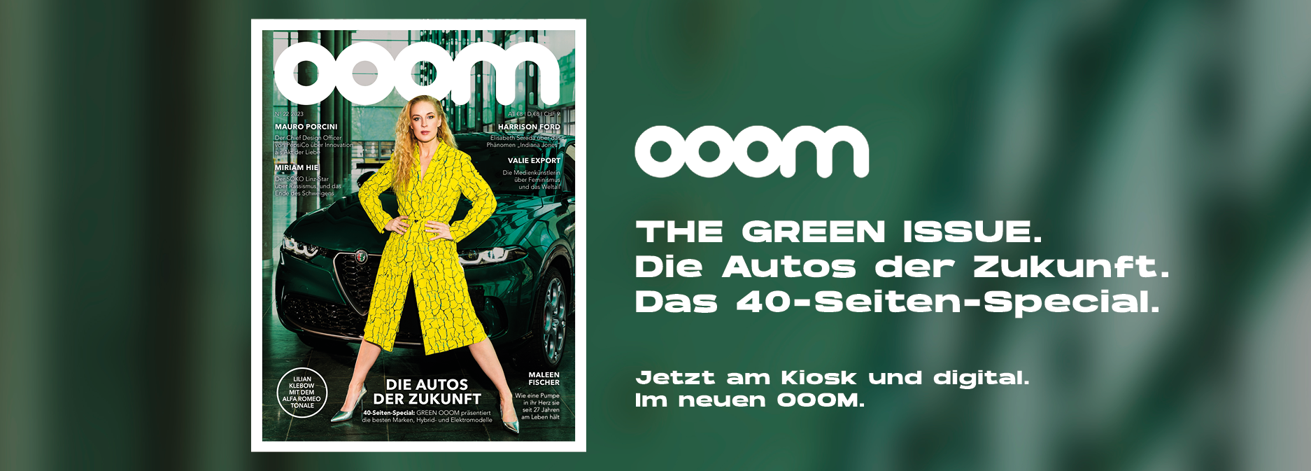 GREEN OOOM Ausgabe 22-2023 mit Lilian Klebow auf dem Cover