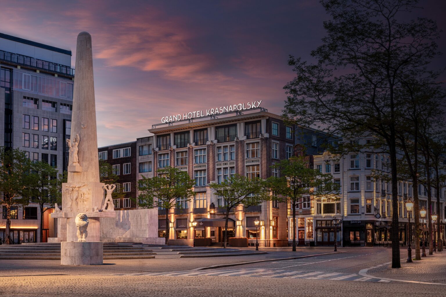 Das Krasnapolsky in Amsterdam, heute ein luxuriöses Anantara-Hotel.