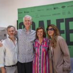 Matthew Modine und Marisa Tomei (g.r.) mit den ORA!-Festival-Organisatoren.