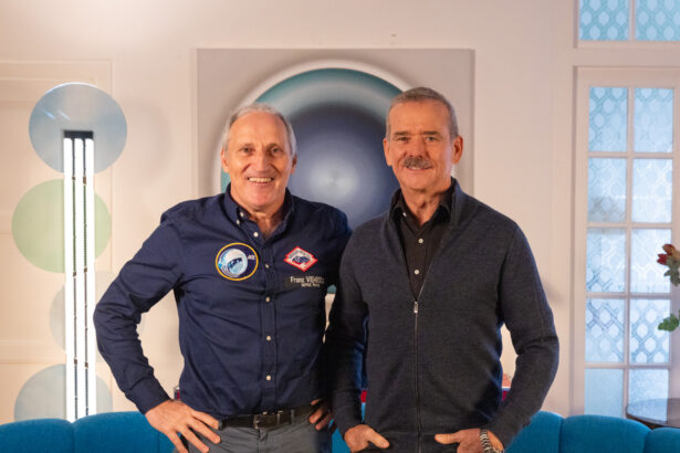 Die Astronauten Chris Hadfield (r.) und Franz Viehböck zu Gaste bei CALL (Foto: CALL/Roland Unger)