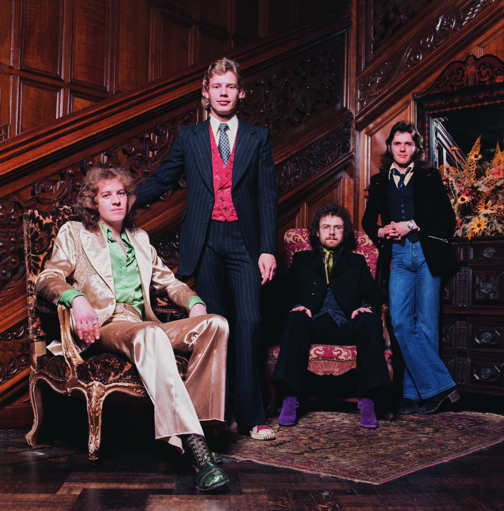 Stars der 1970er-Jahre: King Crimson 1973 (Fripp 2.v.r., Foto: TASCHEN VERLAG/Atlantic Records/Chuck Pulin)