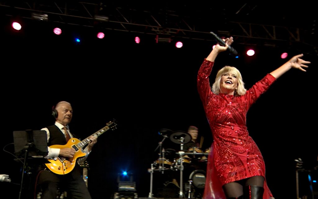 Robert Fripp mit seiner Frau Toyah Wilcox beim Isle of Wight Festival (Foto: Robert Fripp Archive/David Singleton)