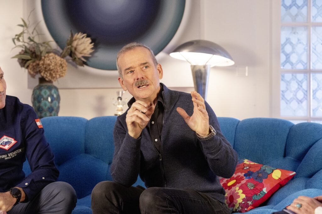 Platz 33 Chris Hadfield, Astronaut, im CALL Studio Wien (Foto: CALL/Roland Unger)