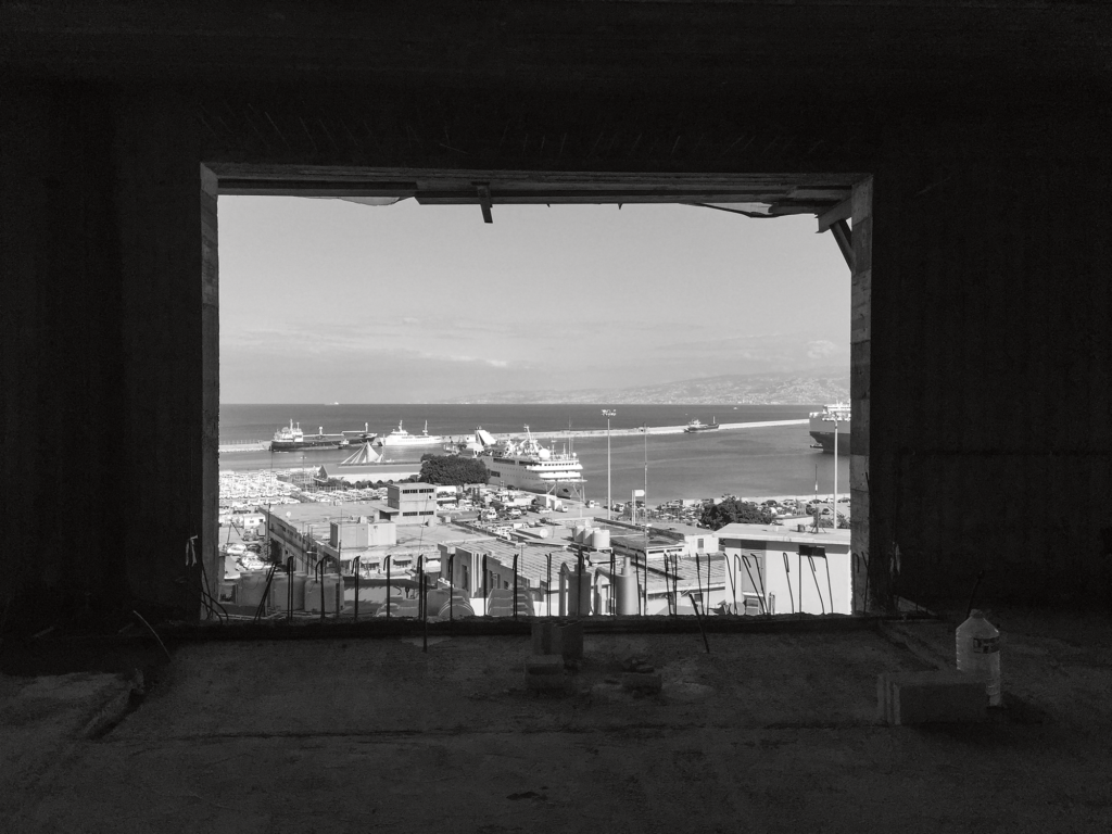 Lina Ghotmehs Stone Garden: Blick aus dem Rohbau (Foto: Lina Ghotmeh Architecture)