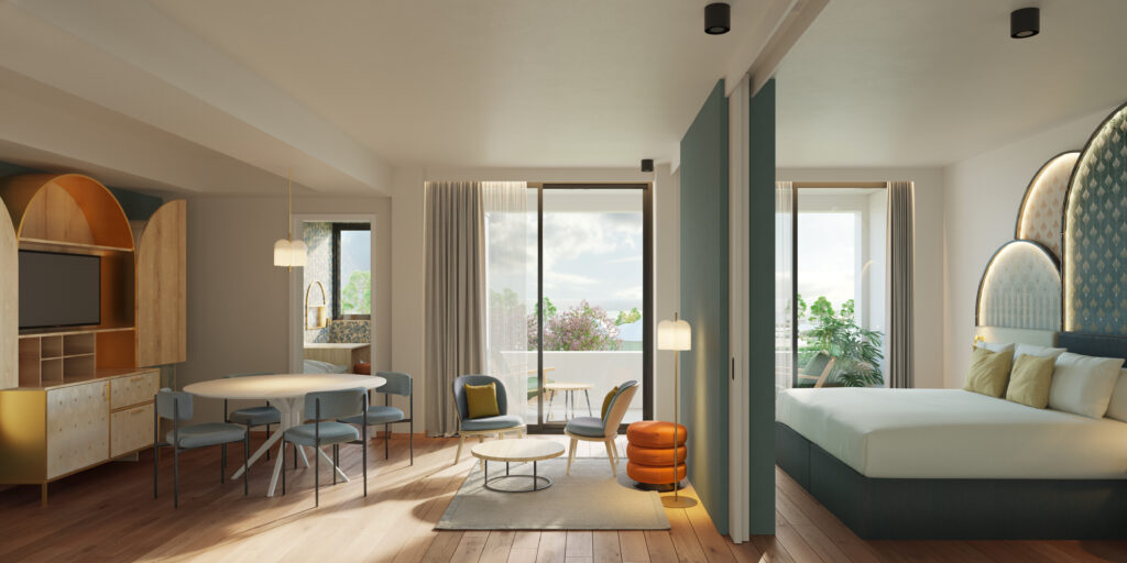 Eine Suite im neuen Cavallino Bianco Caorle