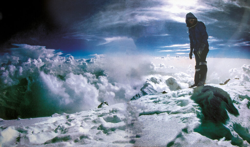 Reinhold Messner auf dem Gipfel des Nanga Parbat, den er 1978 als erster Mensch im Alleingang bestieg (Foto: Reinhold Messner Film)