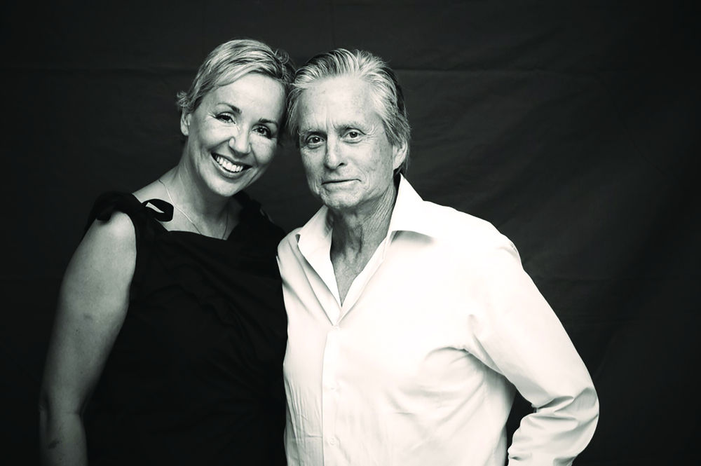 Elisabeth Sereda mit Michael Douglas