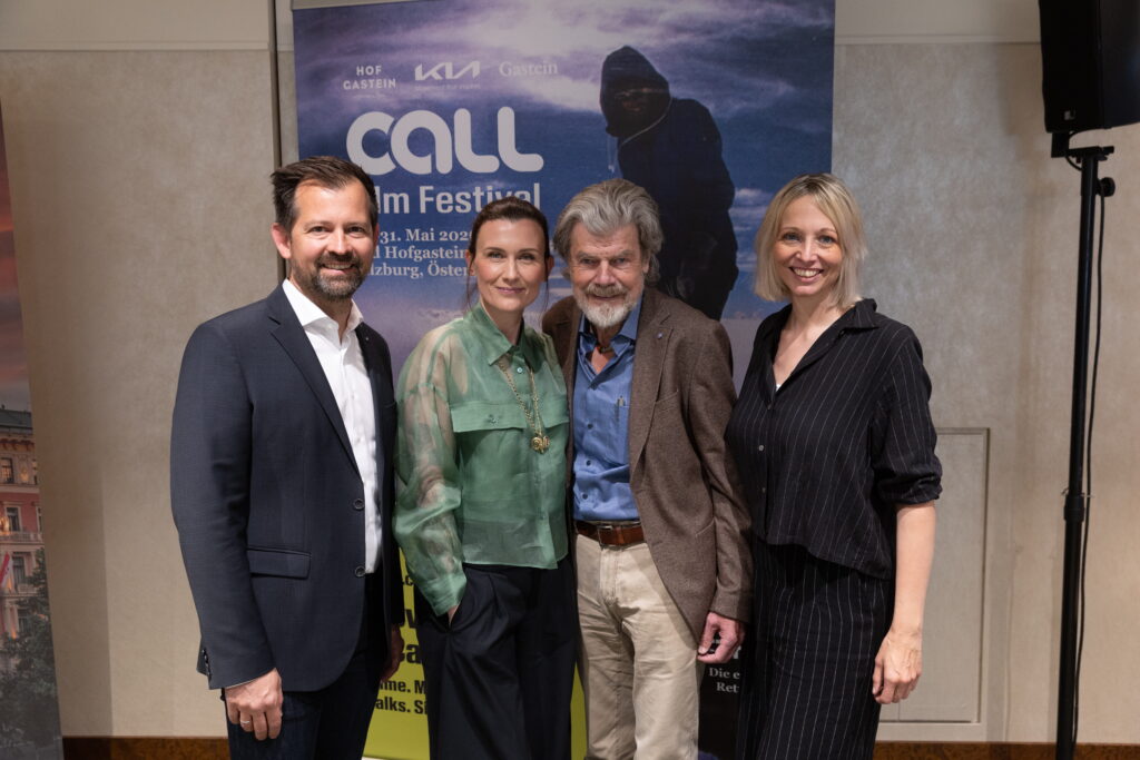 Jürgen Bess (GF Gasteinertal Tourismus), Diane & Reinhold Messner, Eva Irnberger (GF TVB Bad Hofgastein)
