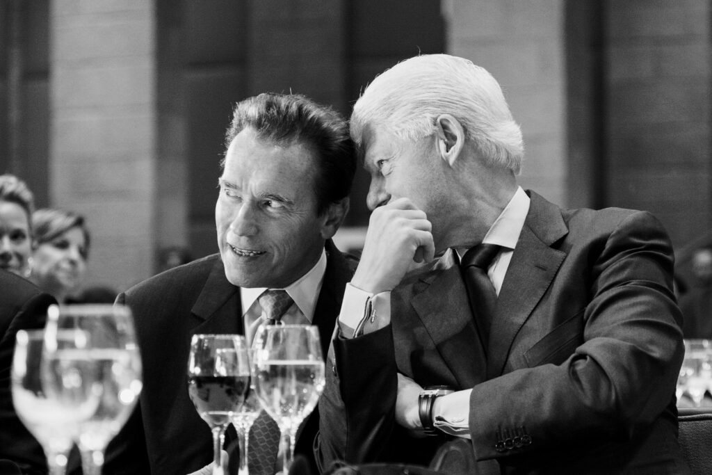 Mit Bill Clinton, Saban Forum Jerusalem, 2009 (Foto: Justin Short/TASCHEN)